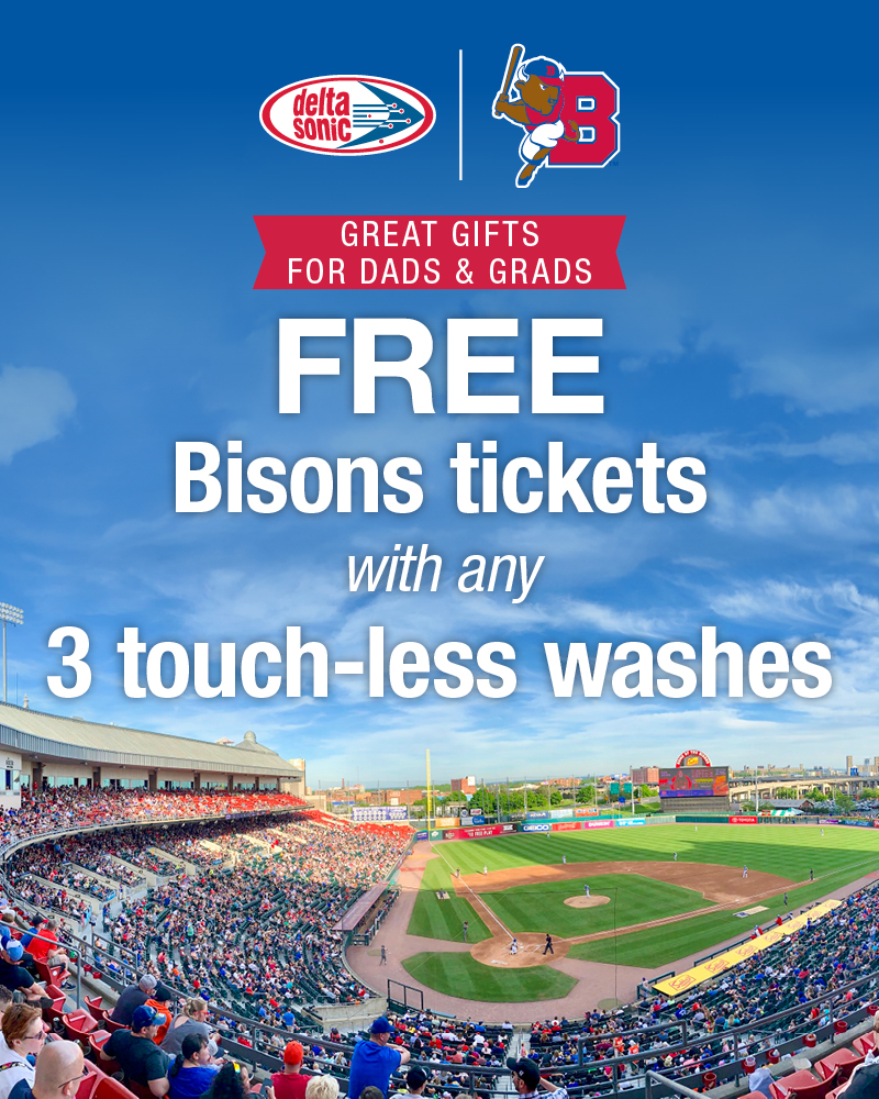 3 car washes and bisons tickets from 34.99