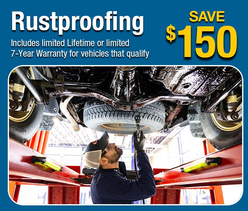Rustproofing $150 off