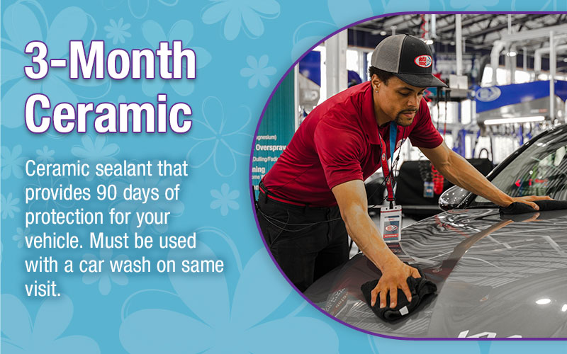ceramic glass. windshield rain repellant. includes front windshield with service.