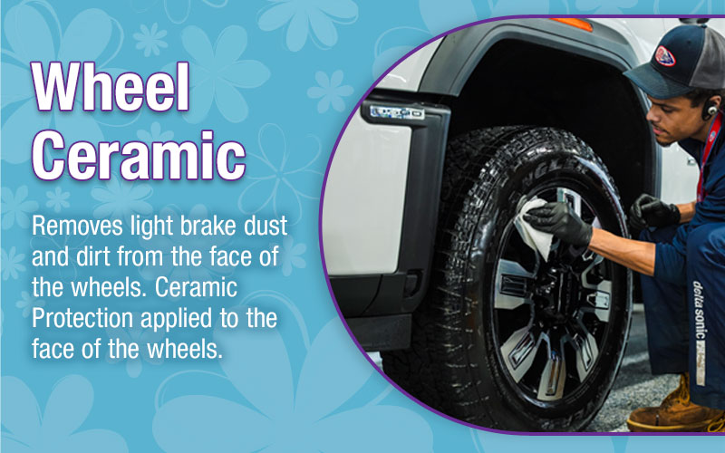 Wheel ceramic removes light brake dust and dirt from the face of the wheels. Ceramic protection applied to the face of the wheels.