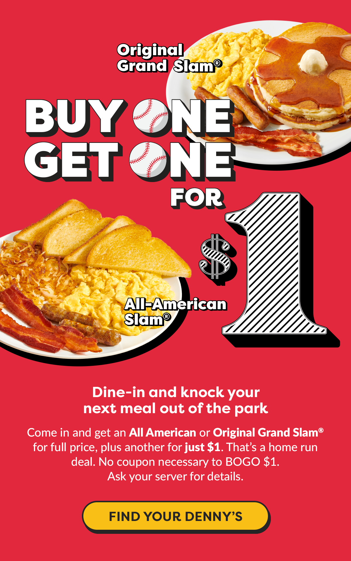 BUY ONE GET ONE FOR $1