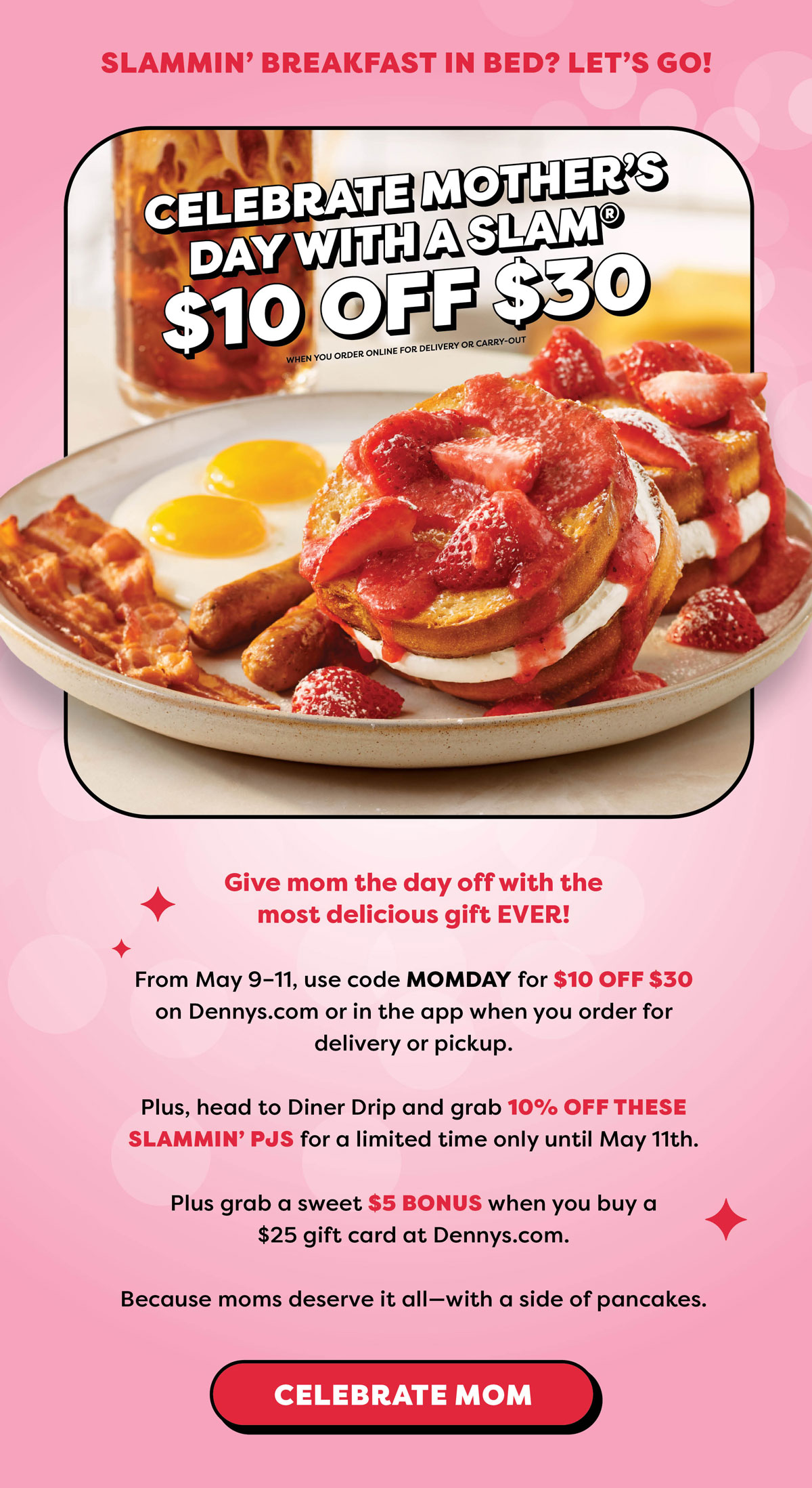 SLAMMIN’ BREAKFAST IN BED? LET’S GO!