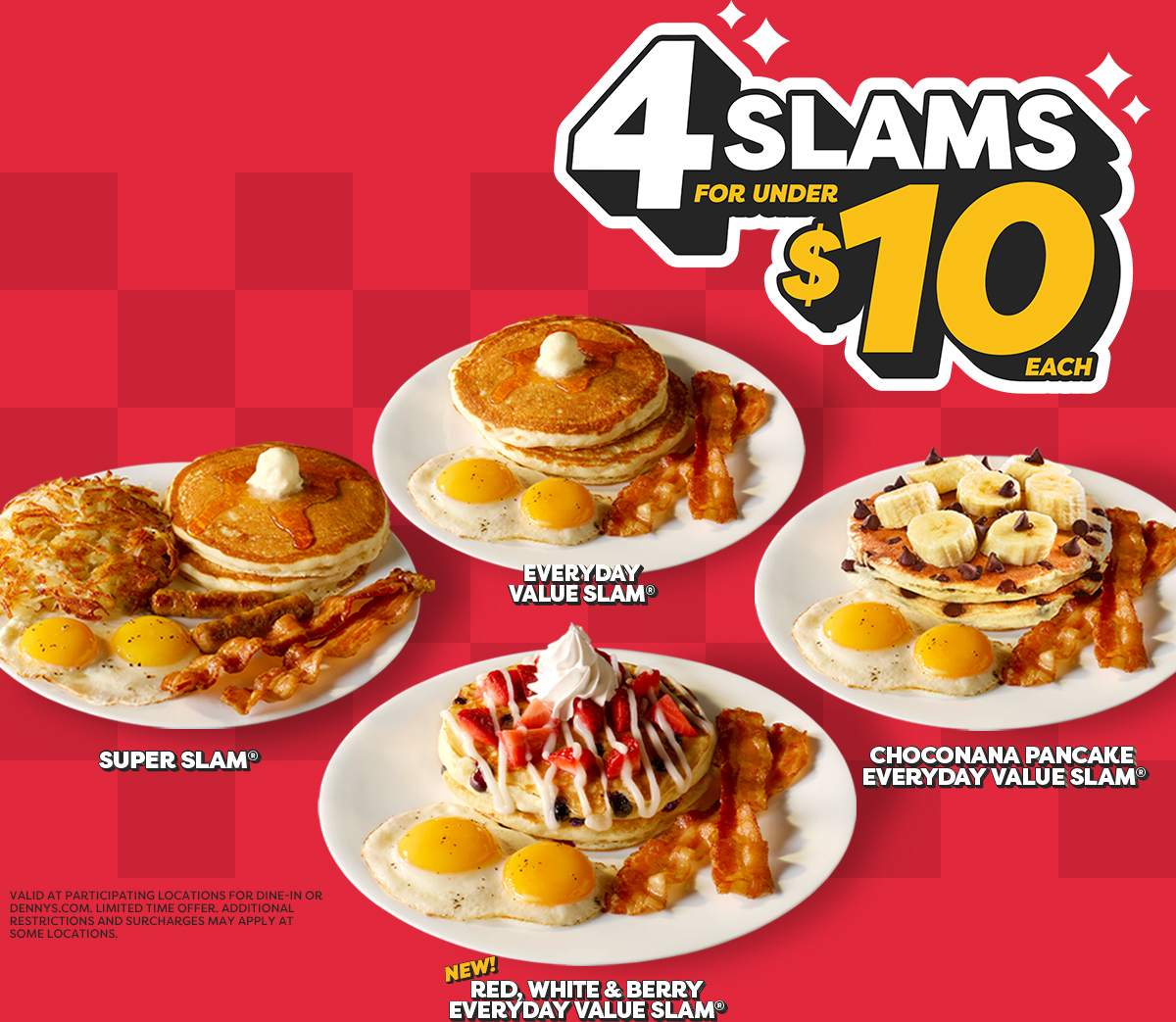 FOUR SLAMS FOR UNDER $10