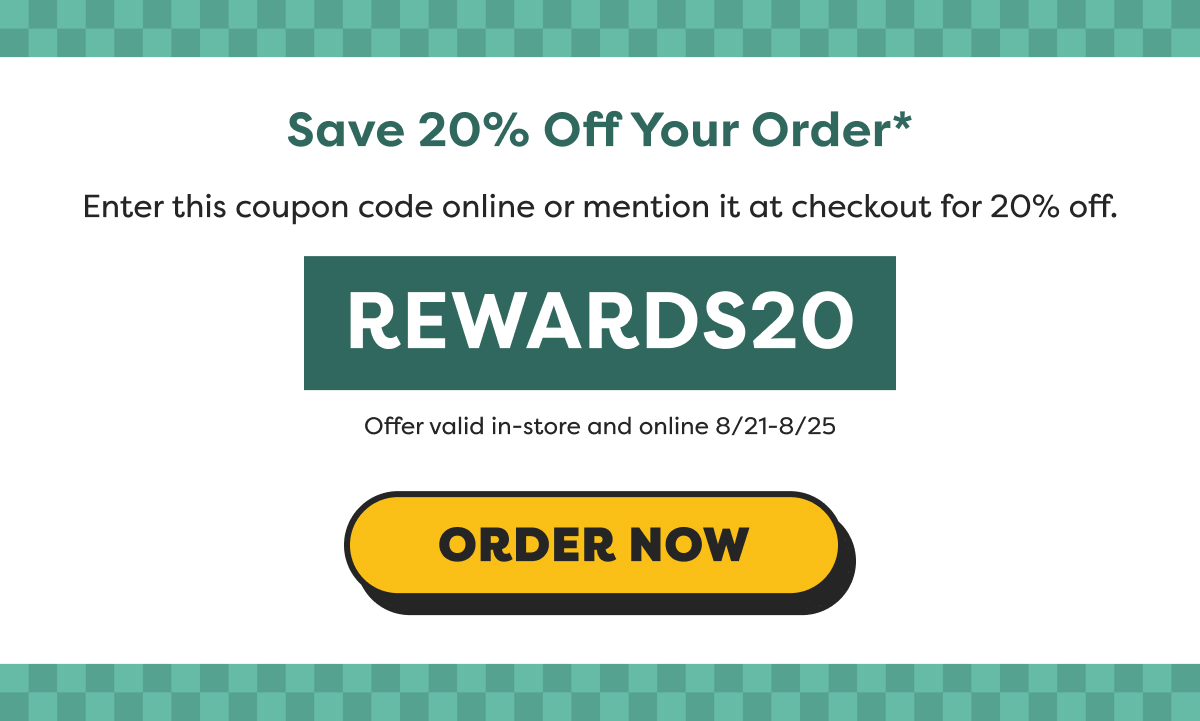 SAVE 20%