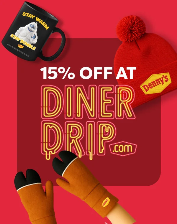 Denny’s 15% Off at DinerDrip.com