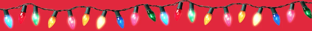 Flashing Christmas Lights Graphic