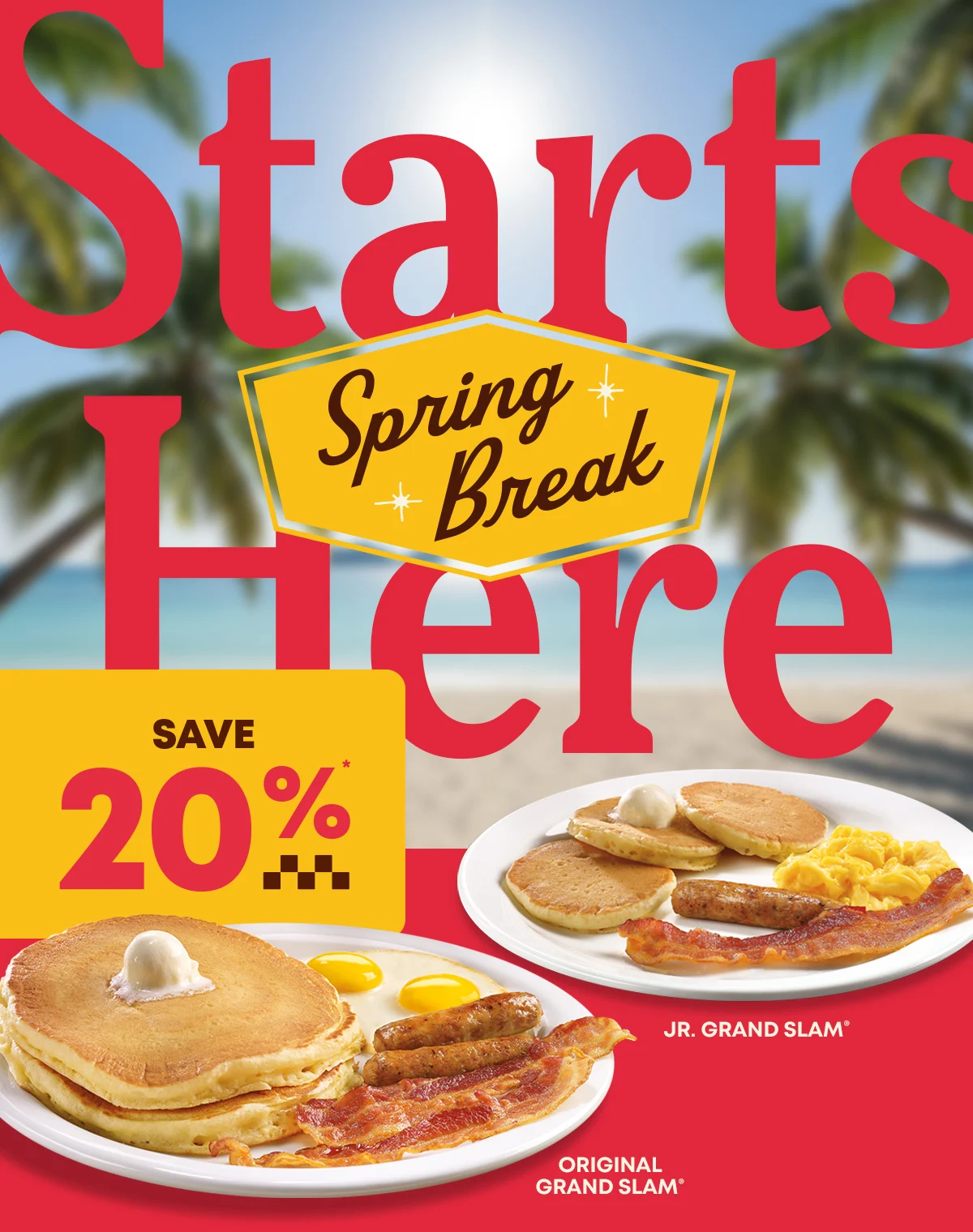 Spring Break Starts Here - Save 20% - Jr. Grand Slam - Original Grand Slam