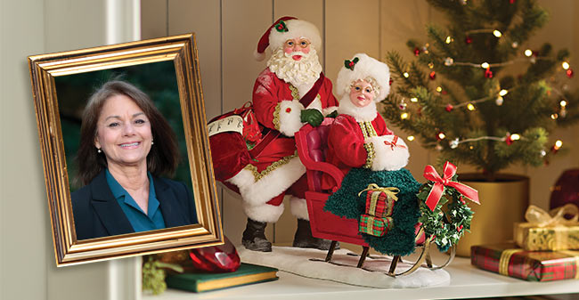 Anniversary Possible Dreams Santas and portrait of Ann Dezendorf