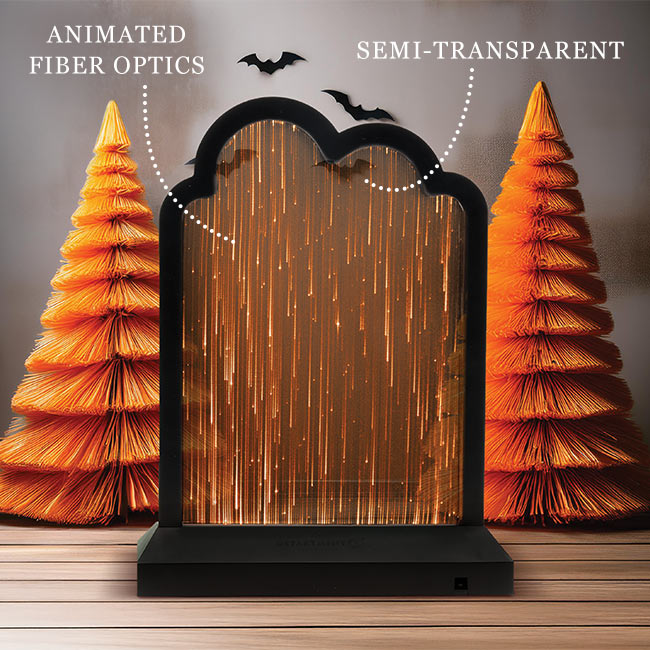 Haunted Spirits Backdrop with dark clouds and glowing stars