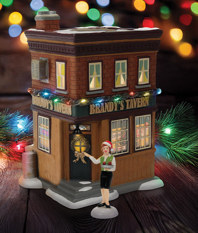 Brandy's Tavern lighted building