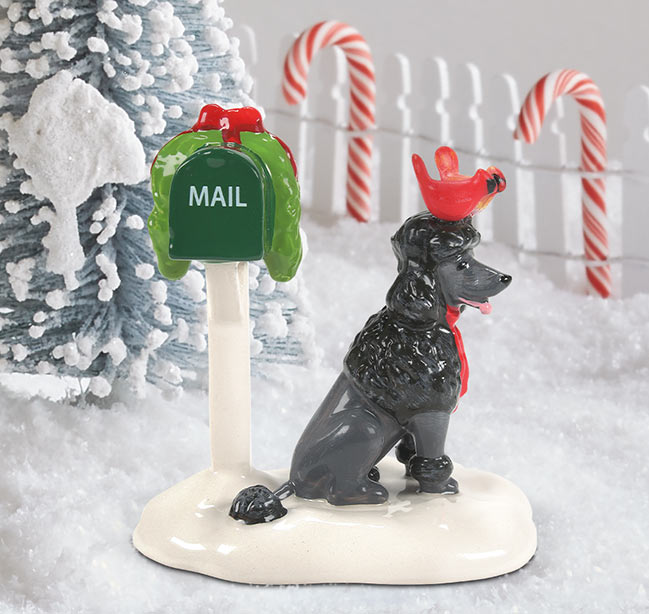 The Warmest Nest Around black poodle figurine