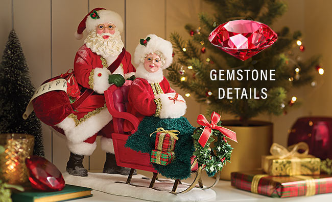 Santa and Mrs. Claus in Ruby Sleigh