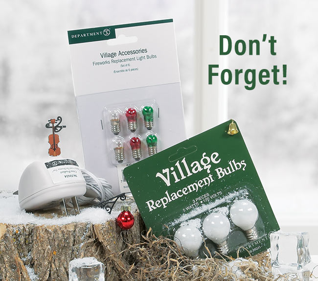 Prep your list for village accessories, lights and other details