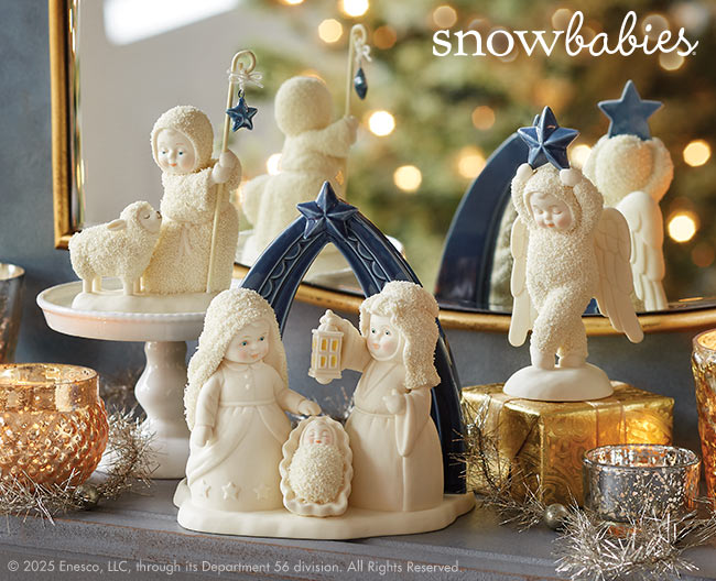 Snowbabies Midnight Clear brings heartfelt wonder and elegant holiday sparkle.