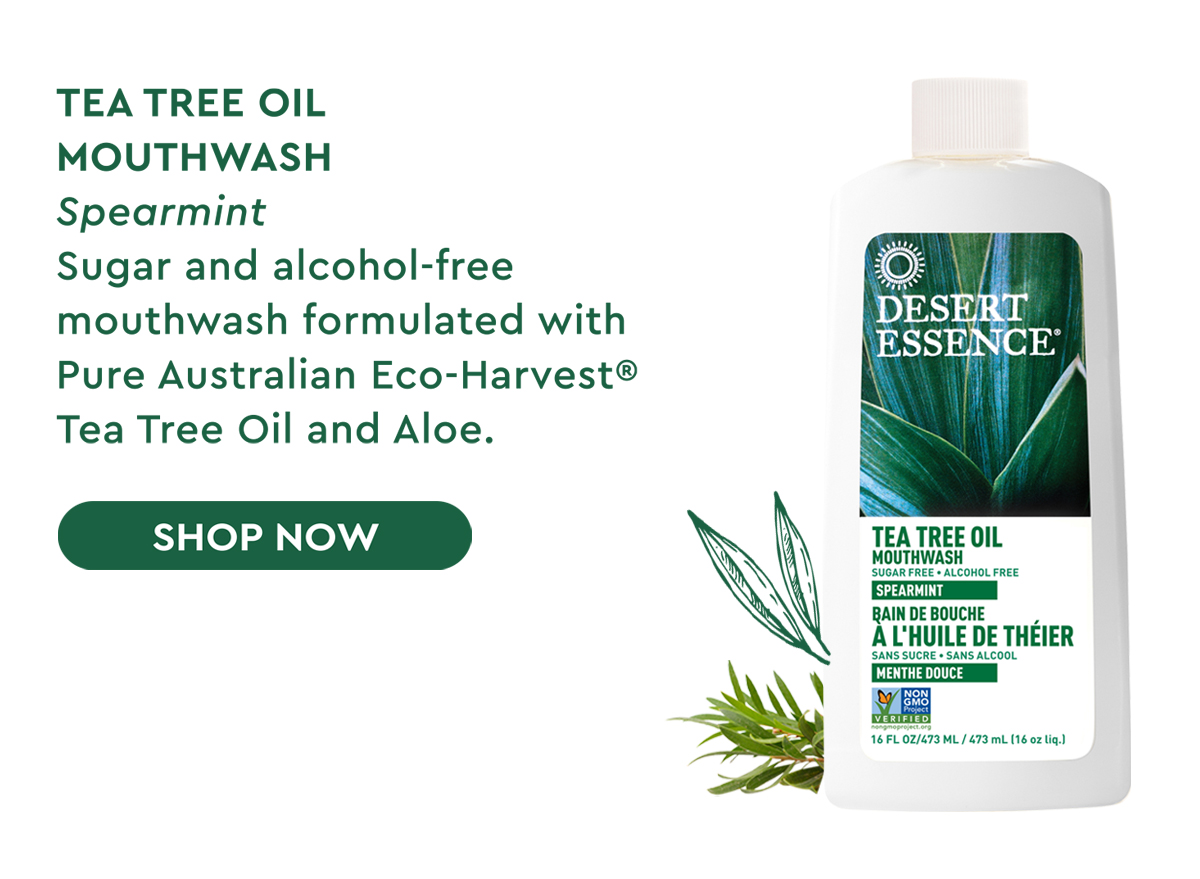 Shop Tea Tree oil Mouthwash now! 