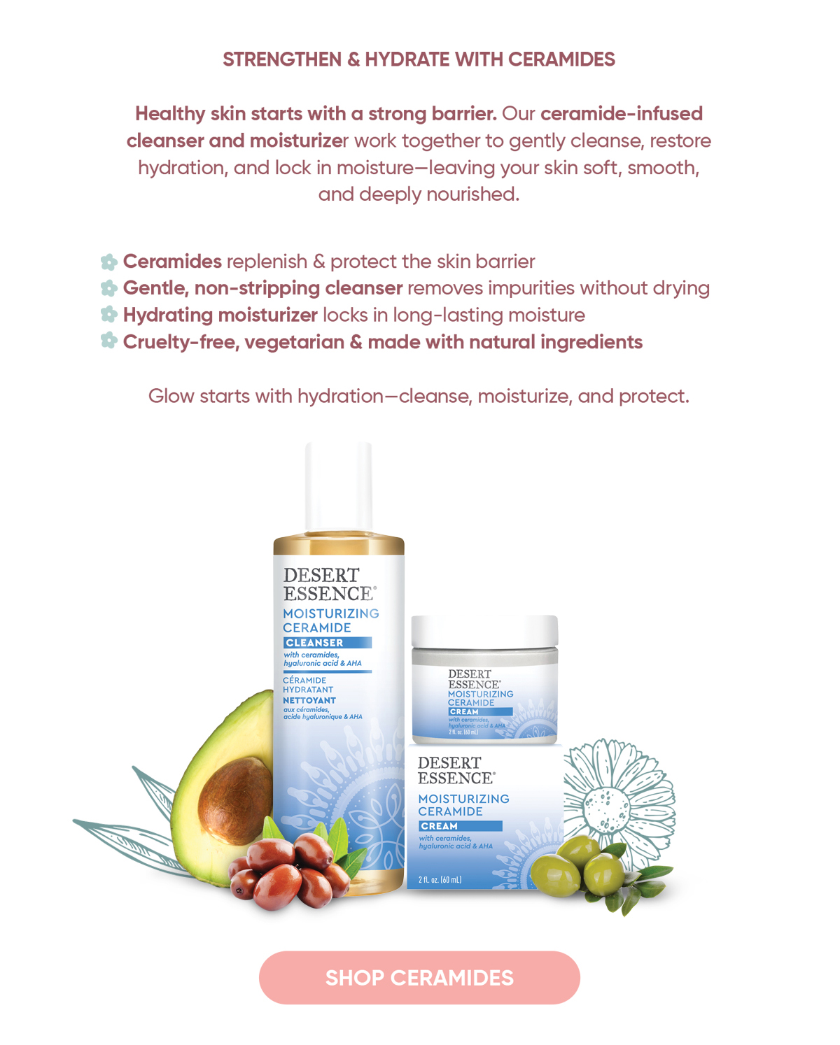 Strengthen and hydrate with ceramides! 