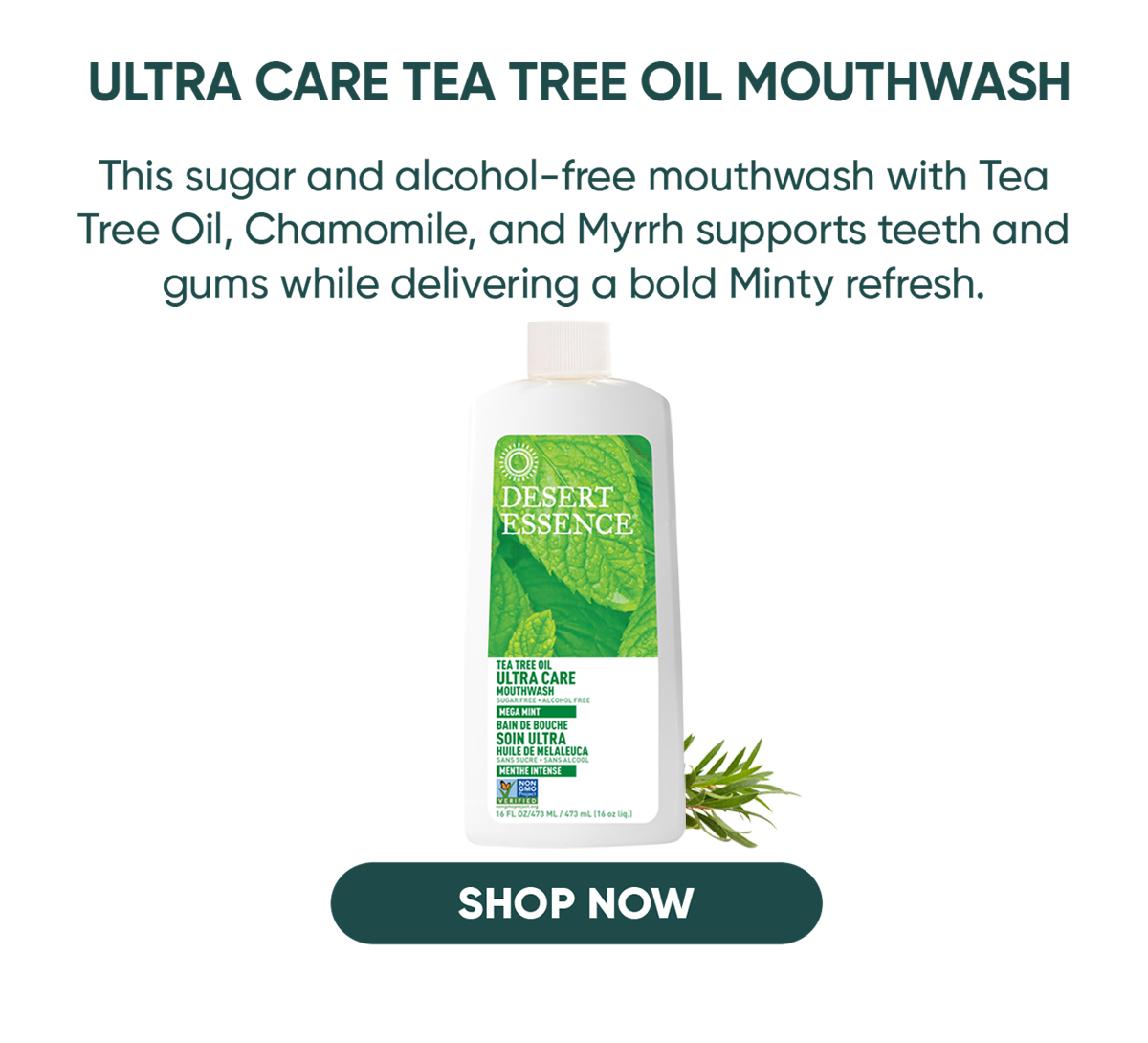 SHop Ultra Care Tea Tree Oil mouthwash 