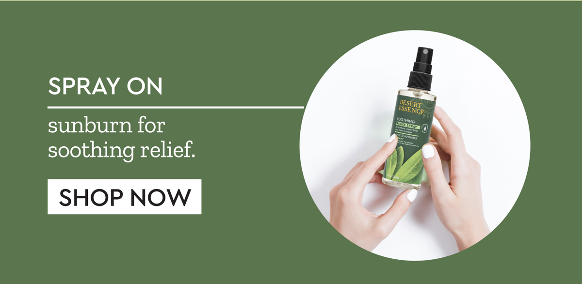 Spray on sunburn for relief! 