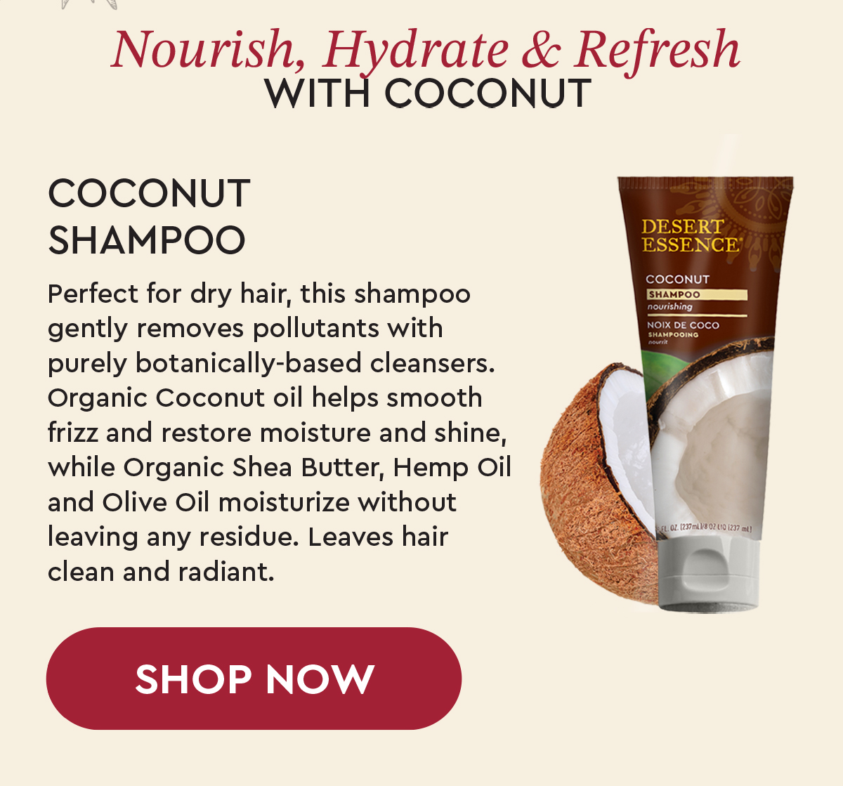 SHOP COCONUT SHAMPOO
