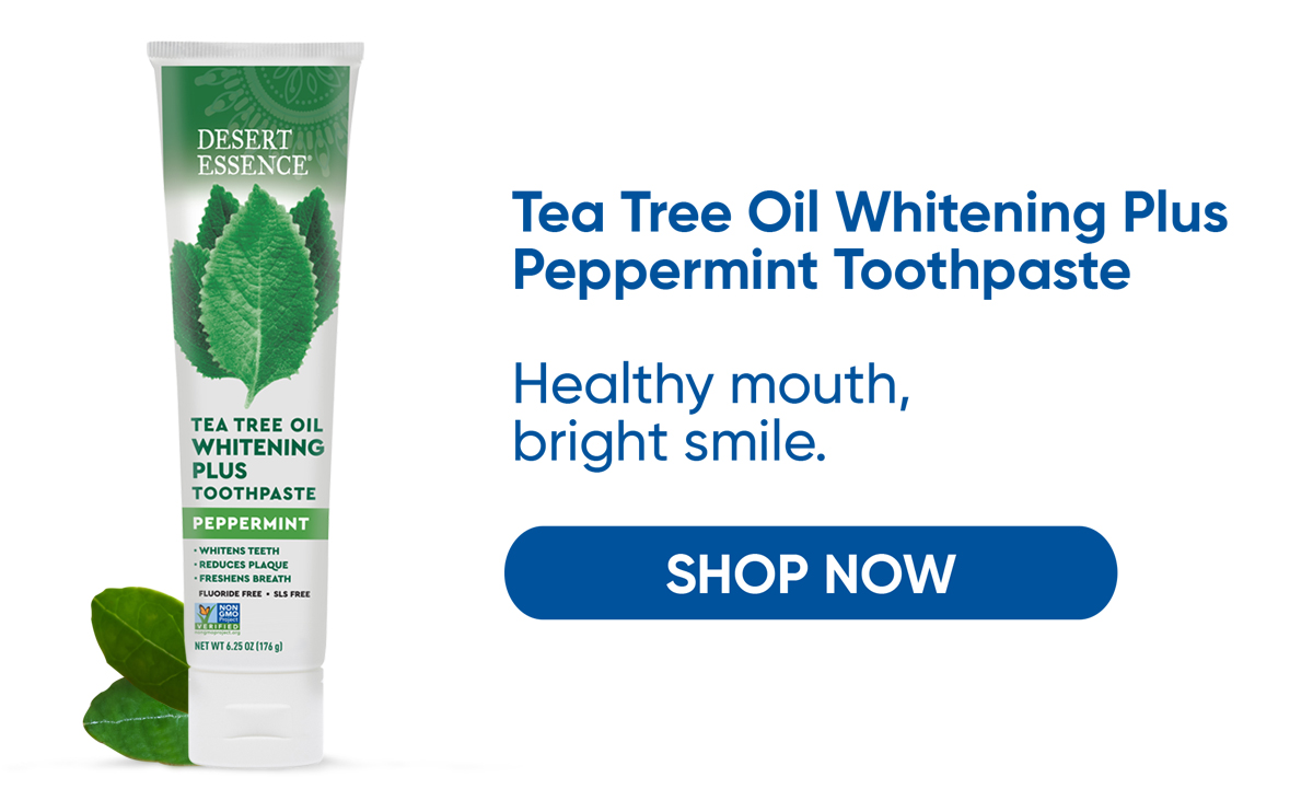 SHOP TEA TREE OIL WHITENING PLUS PEPPERMINT TOOTHPASTE