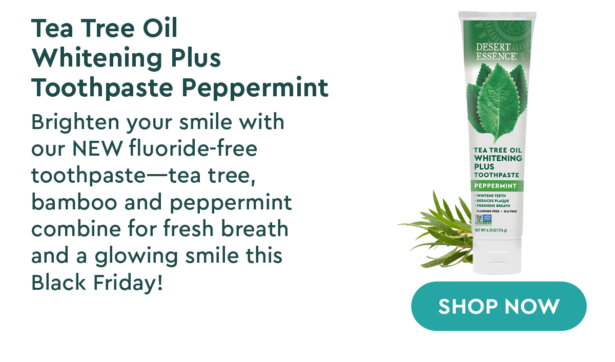 SHOP TEA TREE OIL WHITENING PLUS PEPPERMINT TOOTHPASTE