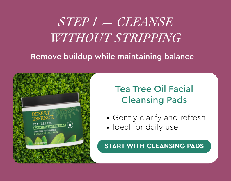 Tea Tree Oil Facial Cleansing Pads