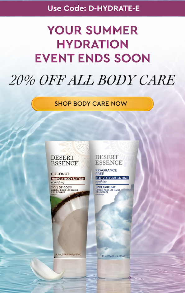 20% off bodycare 