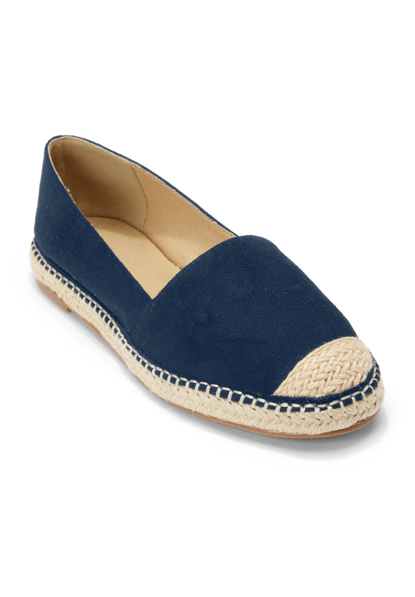 Faux Suede SlipOn Espadrille Flats﻿