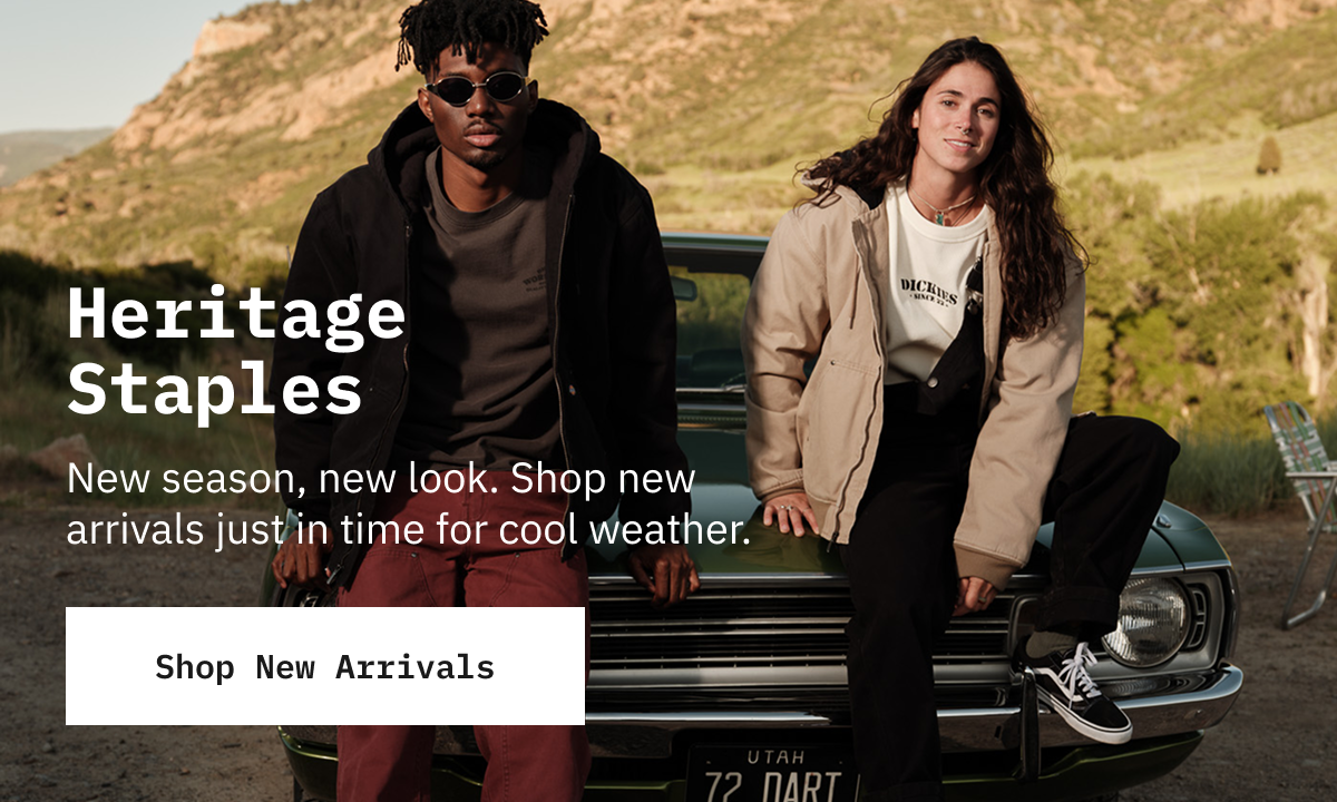 Heritage Staples. New season, new look. Shop new arrivals just in time for cool weather.