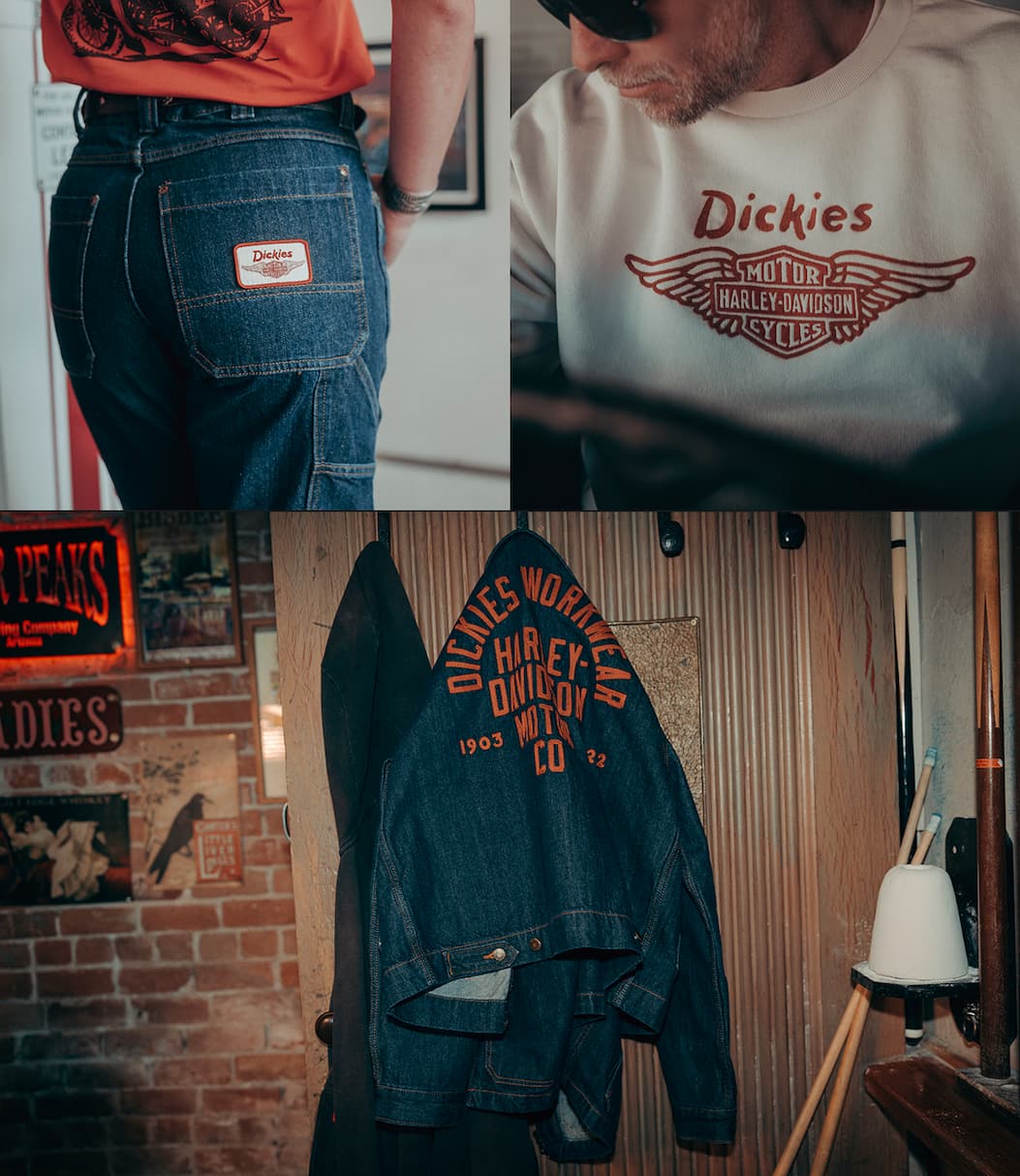 Dickies X Harley Davidson. Built To Outlast. Shop The Collection.