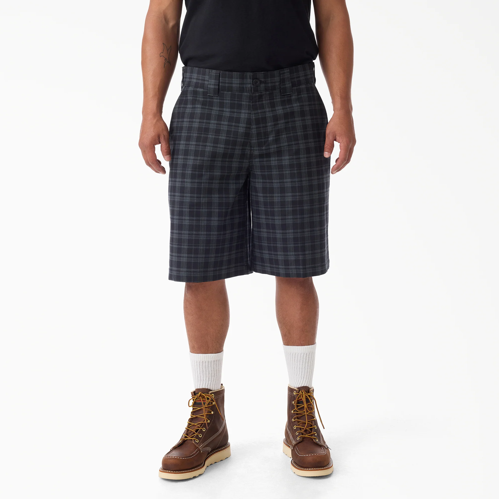 Image of Plaid Work Shorts