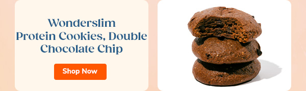 Wonderslim Protein Cookies, Double Chocolate Chip Shop Now >>