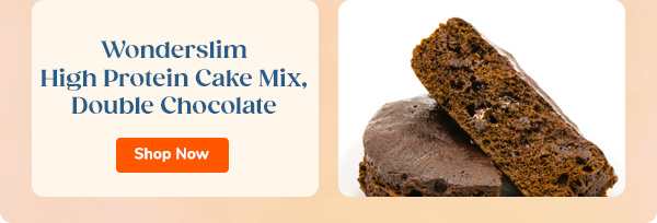 Wonderslim High Protein Cake Mix, Double Chocolate Shop Now >>