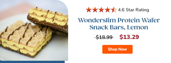 Wonderslim Protein Wafer Bar, Lemon | $13.29