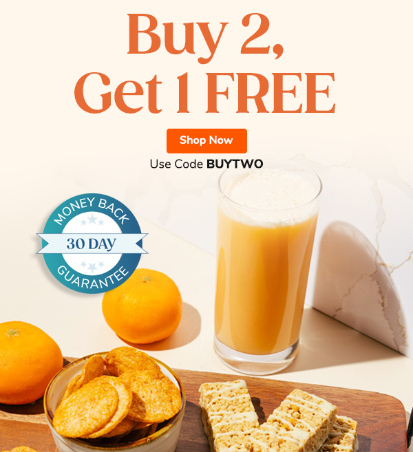 Buy 2, Get 1 Free Effortless Fuel. Ultimate Convenience. Delicious Options You’ll Love. 30-day money back guarantee Use Code BUYTWO Shop Now >>