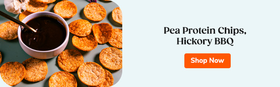 Pea Protein Chips, Hickory BBQ Shop Now >>