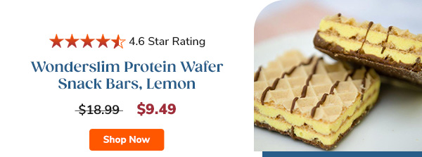 Wonderslim Protein Wafer Snack Bars, Lemon | $9.49