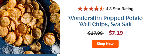 Wonderslim Popped Potato Well Chips, Sea Salt | $7.19