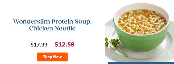 Wonderslim Protein Soup, Chicken Noodle | $12.59