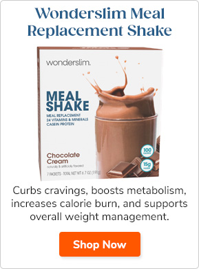 Shop This: Wonderslim Meal Replacement Shake Curbs cravings, boosts metabolism, increases calorie burn, and supports overall weight management. Shop Now >>