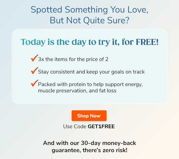 Spotted Something You Love, But Not Quite Sure? Today is the day to try it, for FREE! Shop Now. Use Code GET1FREE