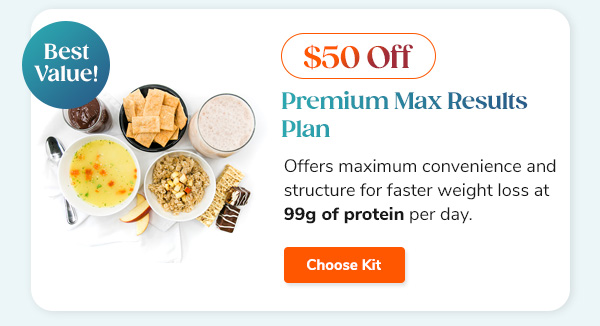 $50 Off Premium Max Results Plan | Choose Kit