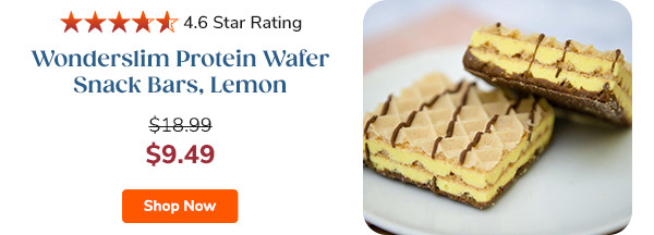 Wonderslim Protein Wafer Snack Bars, Lemon | $9.49
