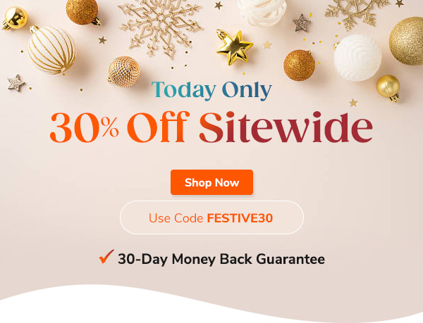Today Only 30% Off Sitewide Shop Now Use Code FESTIVE30