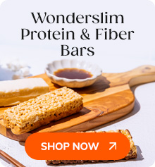 Wonderslim Protein & Fiber Bars Shop Now >>