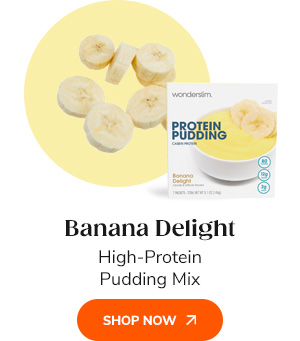 Banana Delight High-Protein Pudding Mix Shop Now >>