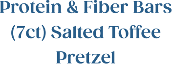 Protein & Fiber Bars