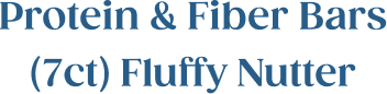 Protein & Fiber Bars