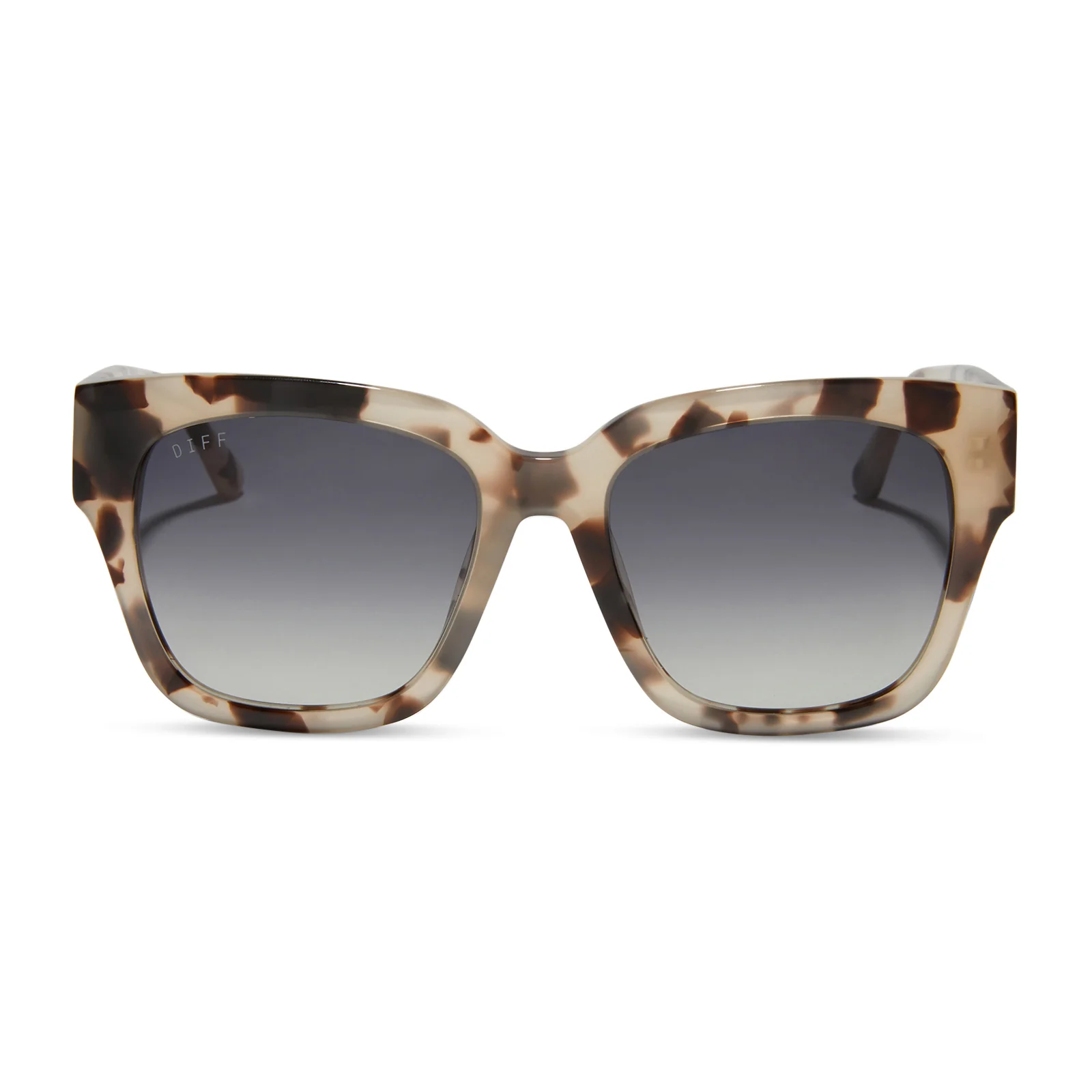 Image of BELLA II - CREAM TORTOISE + GREY GRADIENT SUNGLASSES