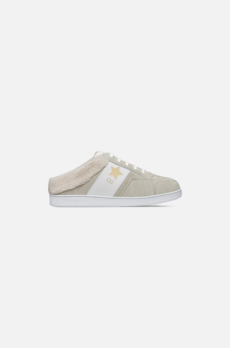 Dior Star Sneaker, Gray Suede Calfskin